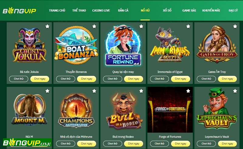 Hàng ngàn đầu game slot đang chờ anh em nổ hũ