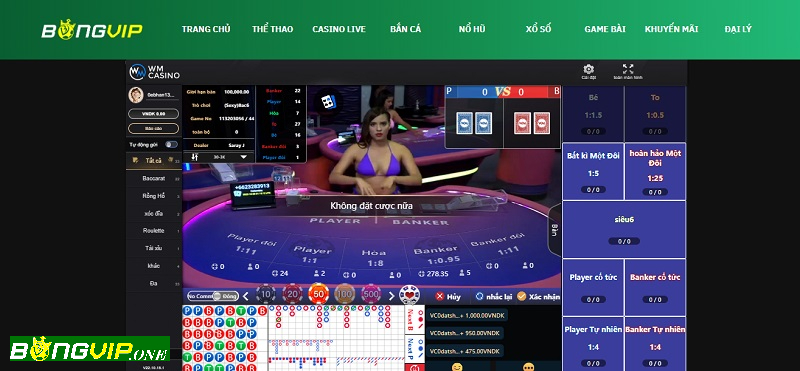 Giới thiệu các sản phẩm game bài Casino tại nhà cái Bongvip